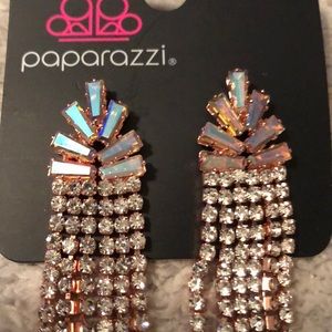 Rose gold & diamond earrings